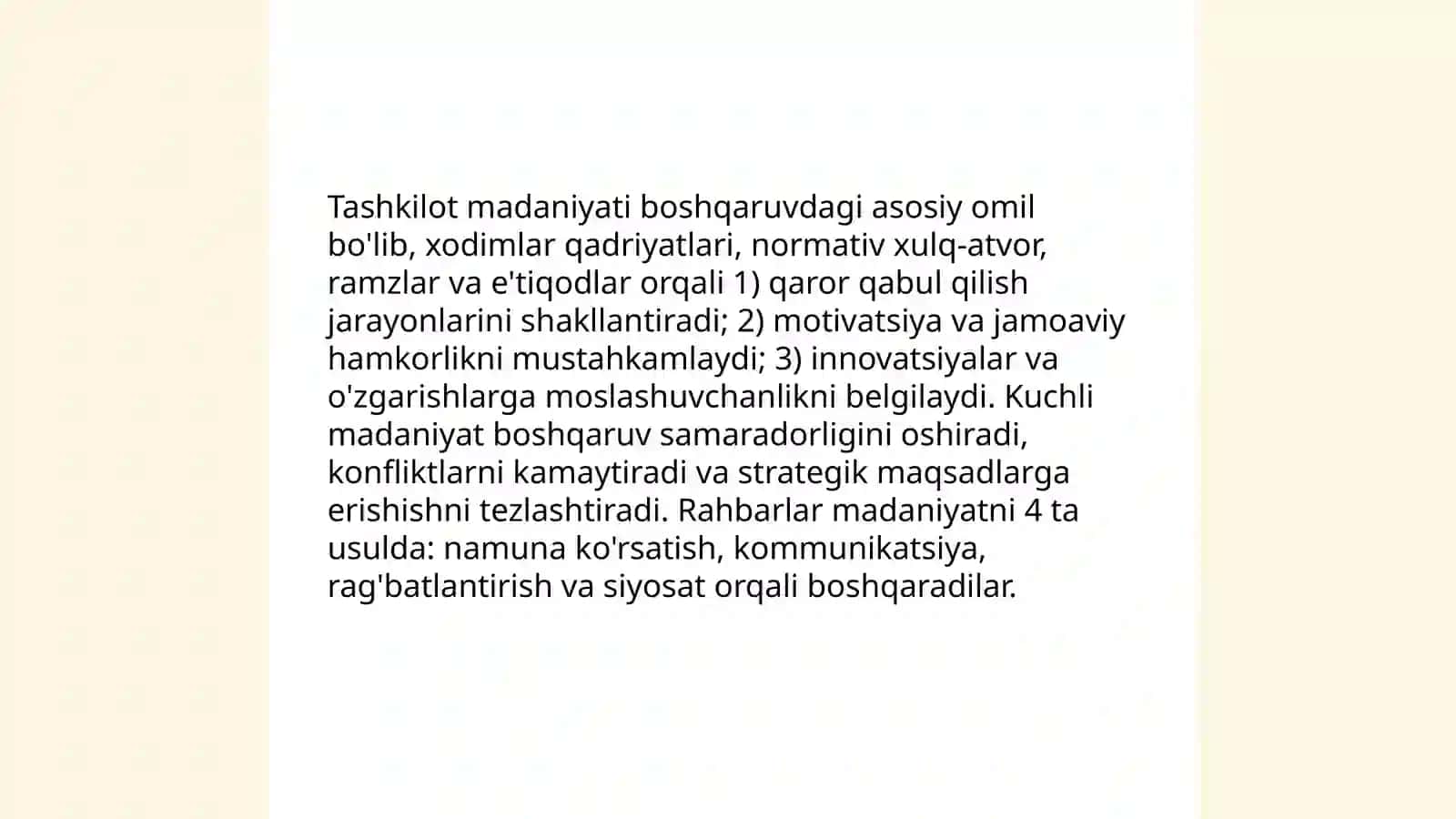 Tangriyeva Marxaboning Maktabgacha taʼlimda menejment fanidan tayyolagan taqdimoti 4