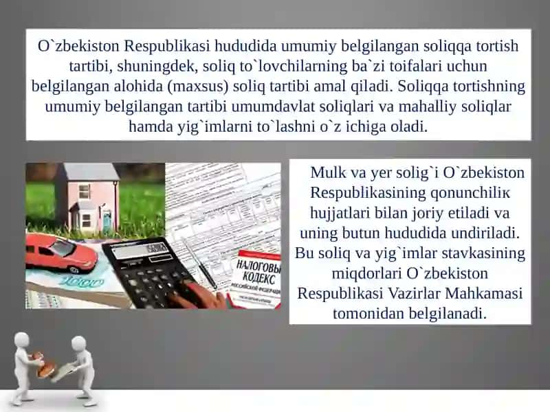 O’zbekiston Respublikasi soliq tizimi soliqlarning mohiyati va ahamiyati 4