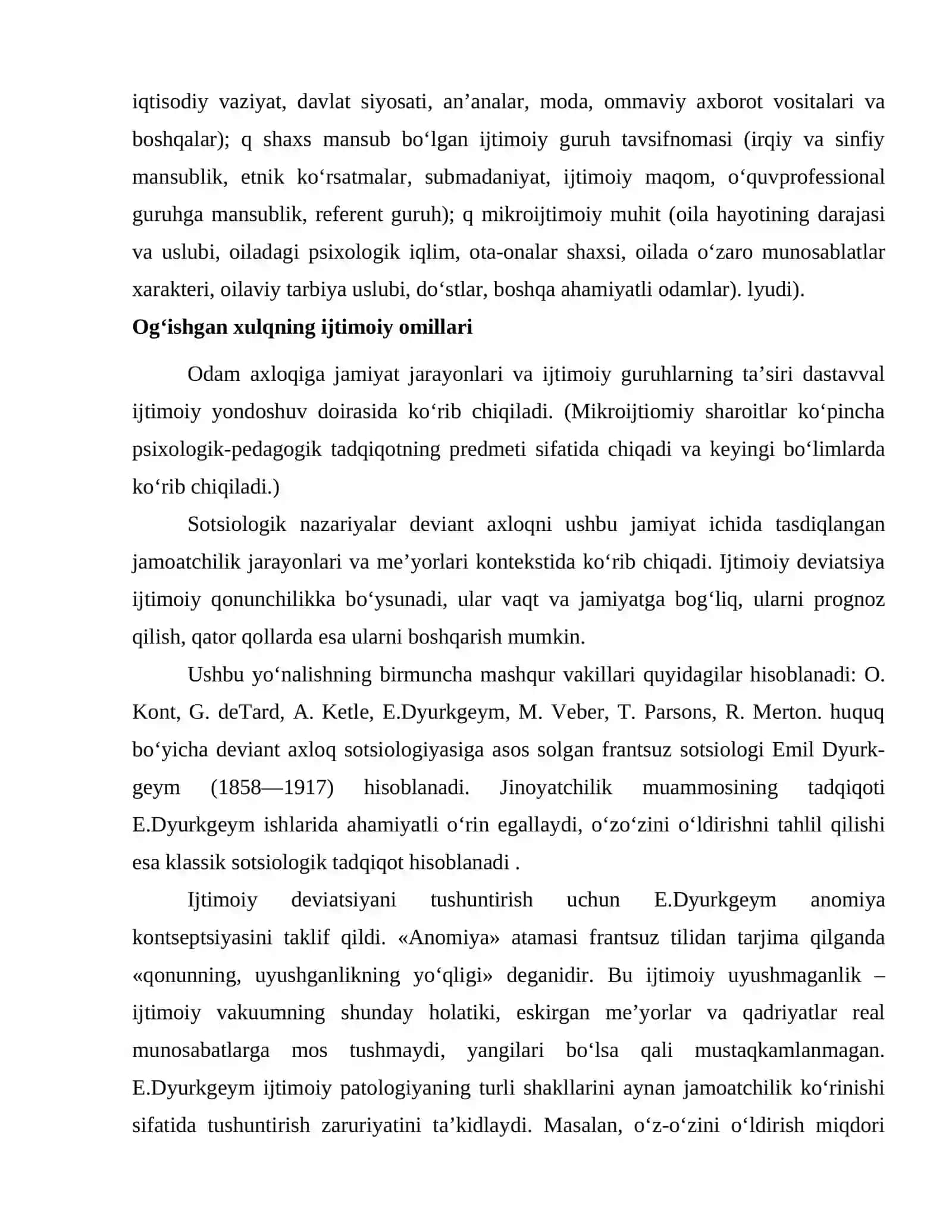 Ogʻishgan xulq determinatsiyasi 4