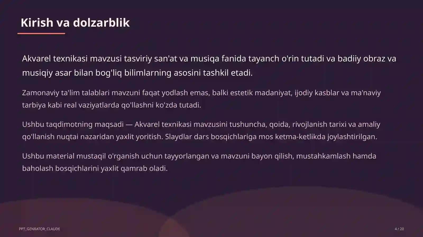 Akvarel texnikasi (5-sinf) 4