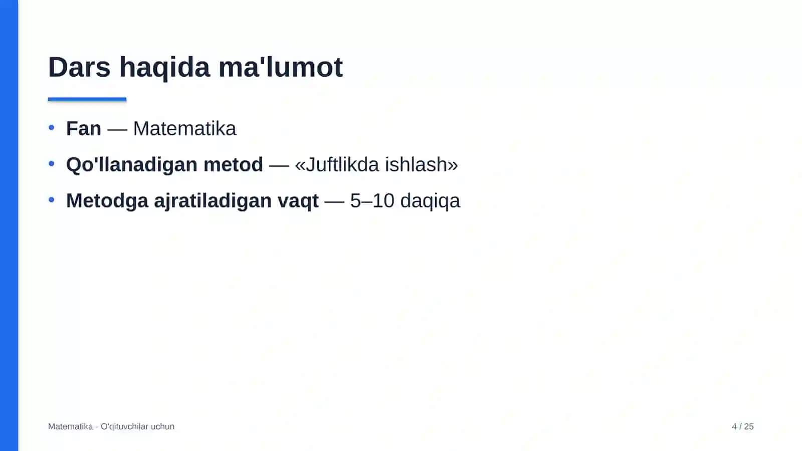 matematika darslarida juftlikda ishlash metodidan foydalanish 9258 4