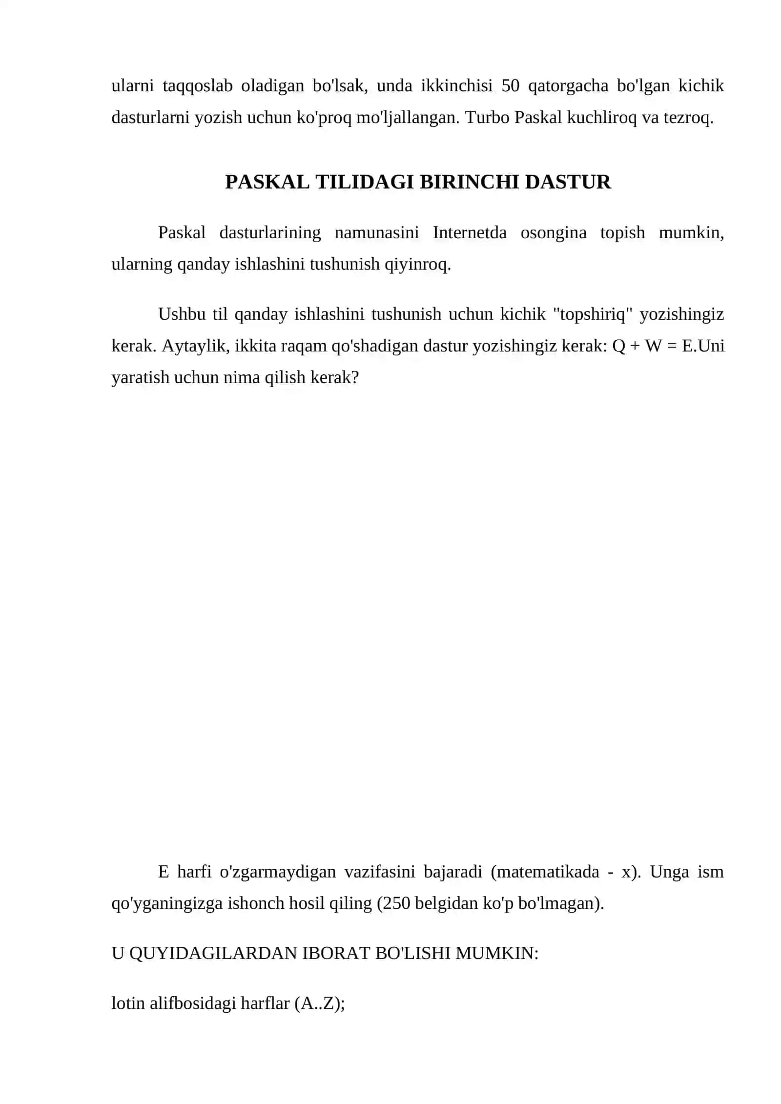 Paskal dasturlash tilida sodda masalalarni dasturlash 4