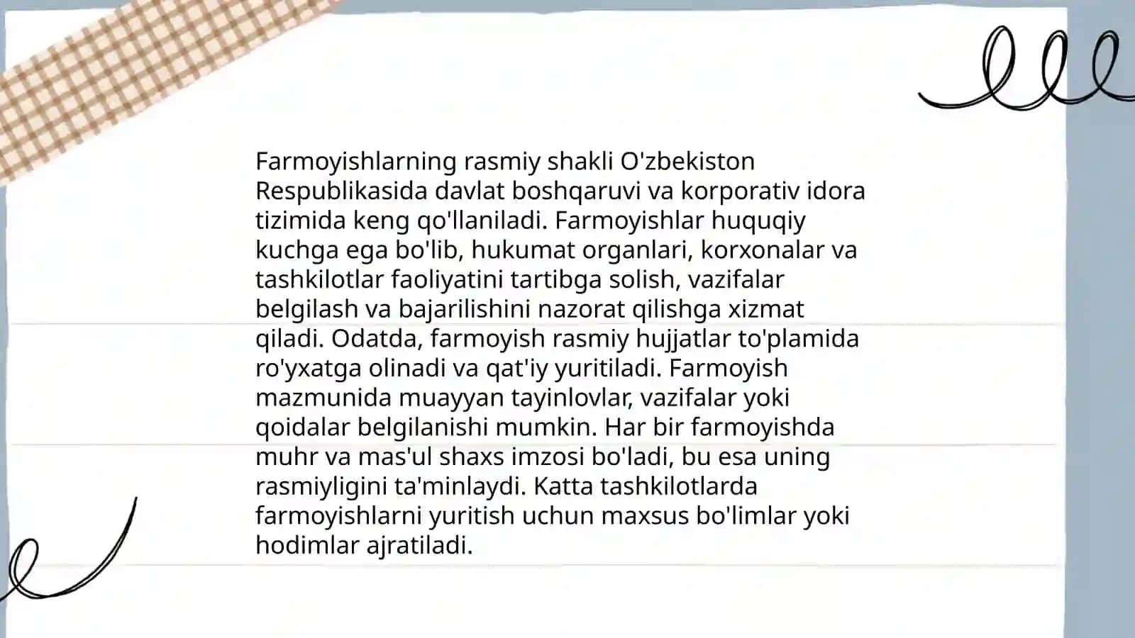 Farmoyish hujjatlari 4