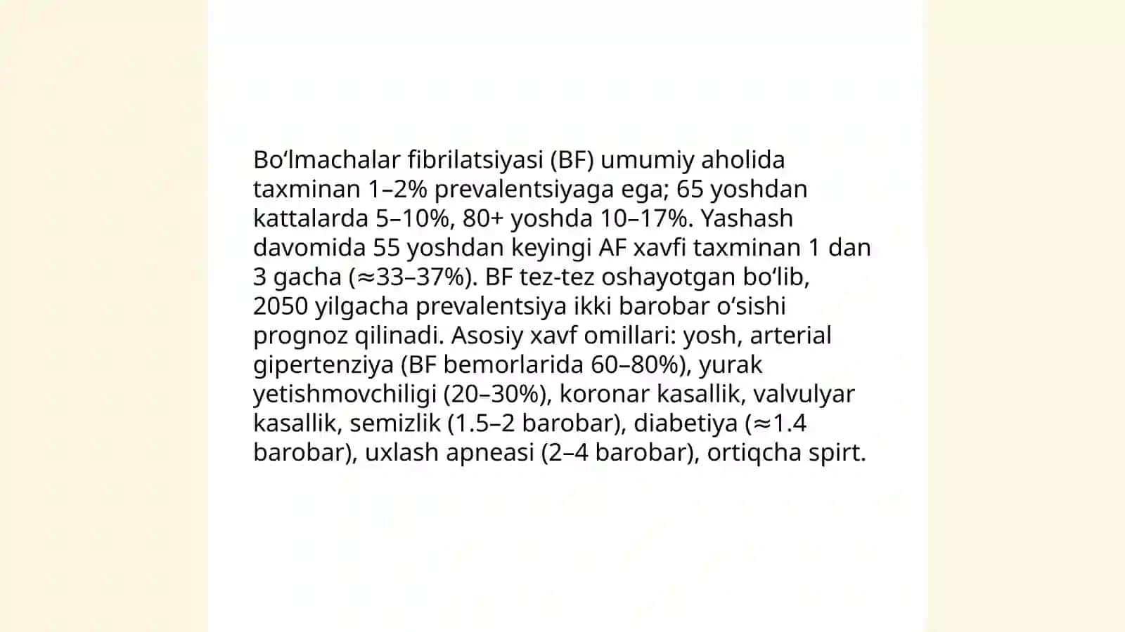 Boʻlmachalar fibrilatsiyasi 4
