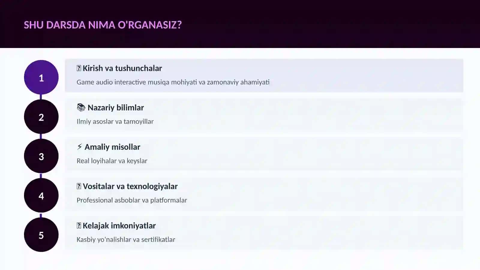 MUSIQA VA AUDIO TEXNOLOGIYALAR 4