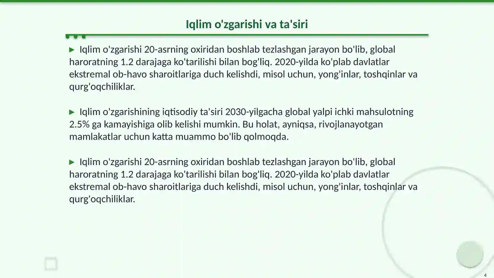 Global muammolar bo'yicha kelishuv 4