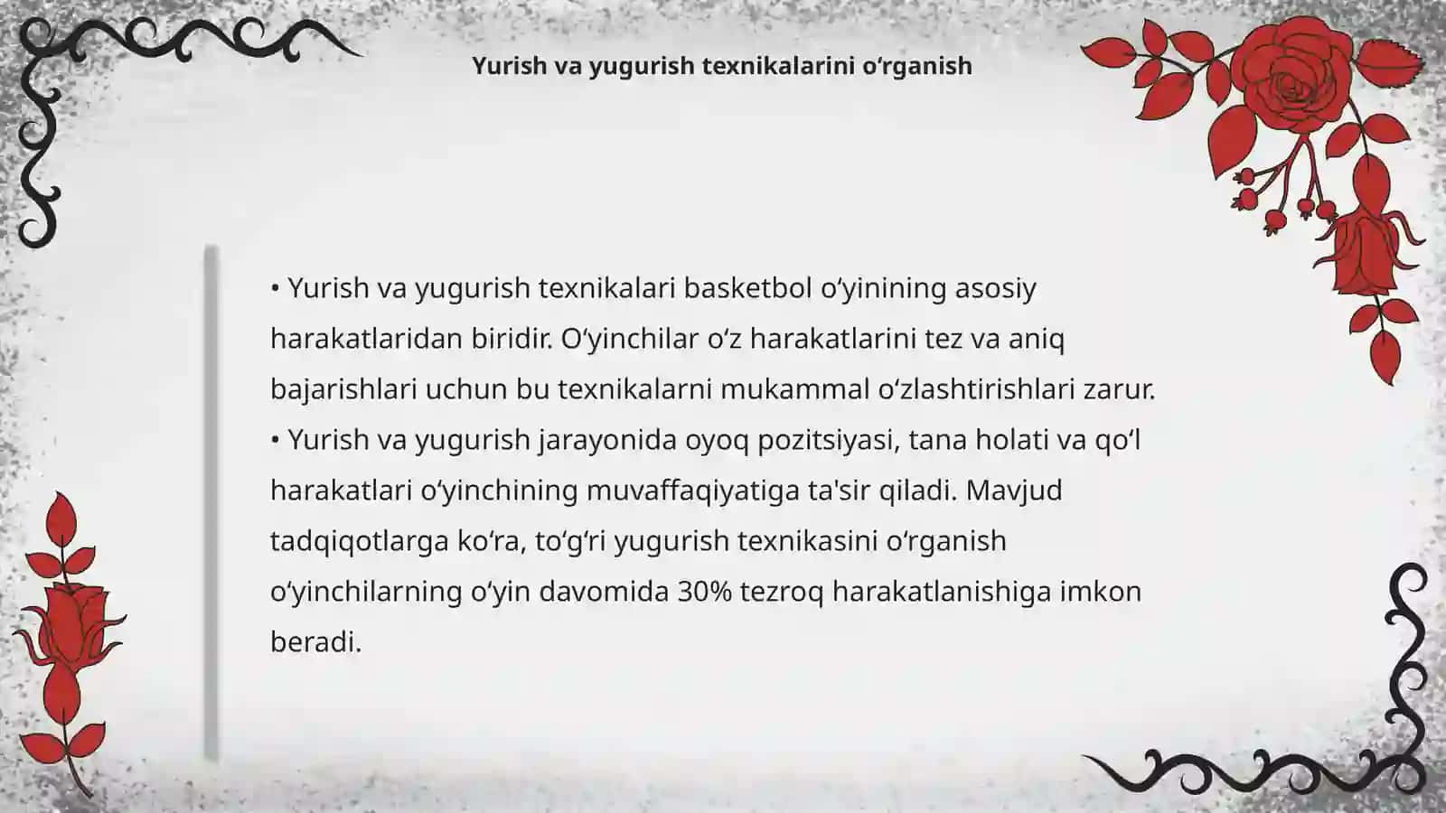Basketbol harakatlanish texnikasi 4