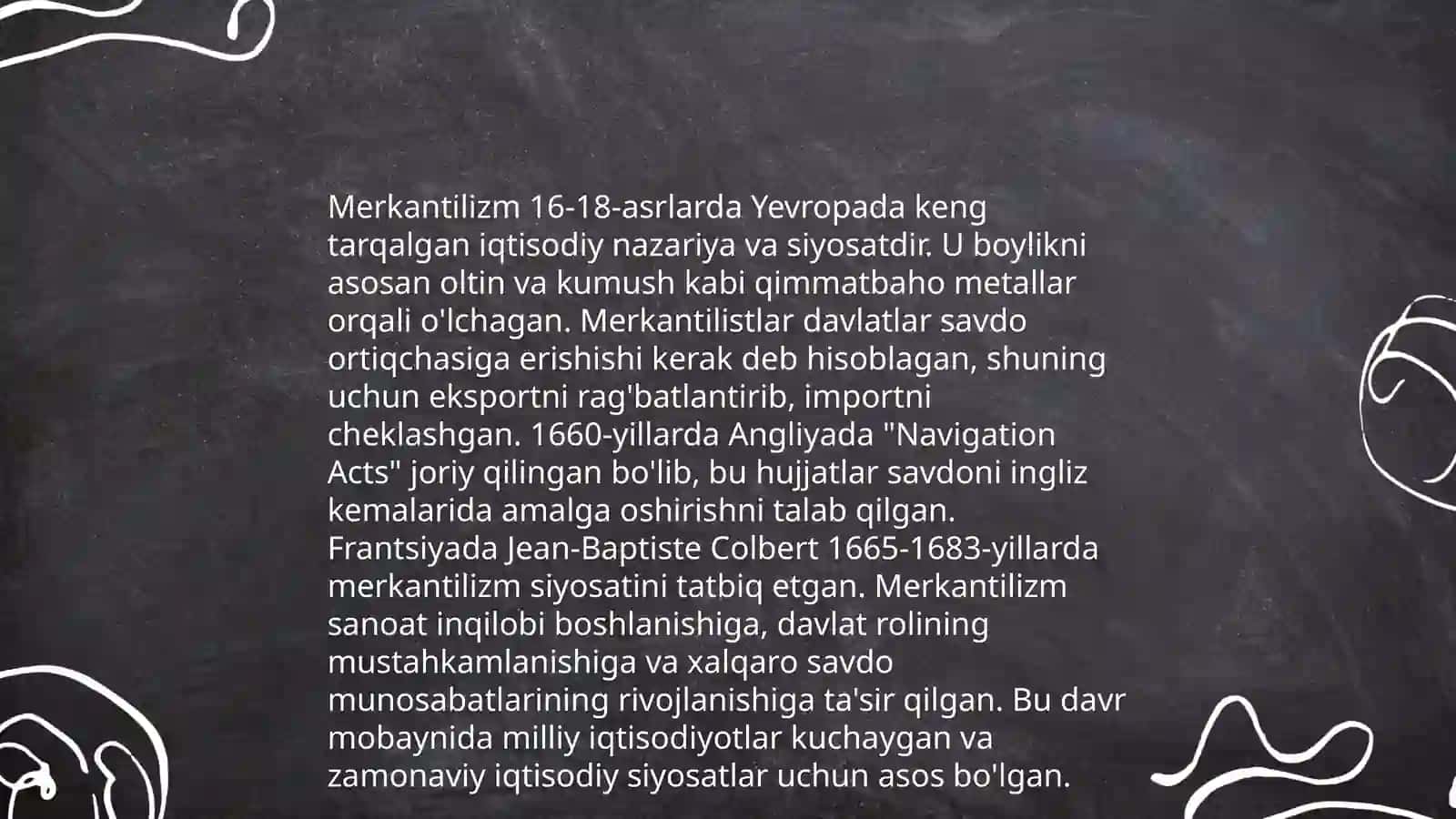 Merkantilizm yonalishi, mazmuni va mohiyati 4