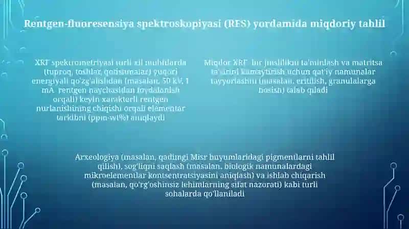 Rentgenofluoressent spektrometriya 4