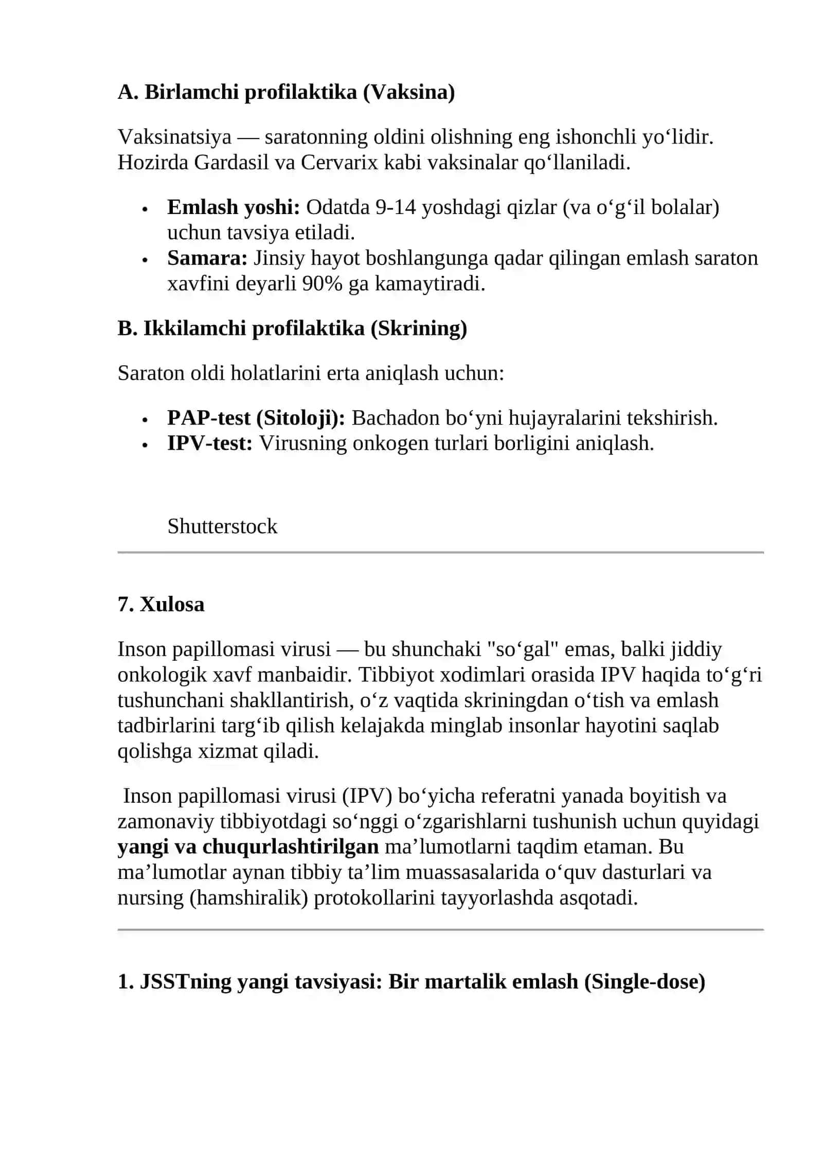 Inson Papillomasi Virusi (IPV): Etiologiyasi, Klinikasi, Kechishi va Profilaktikasi 4