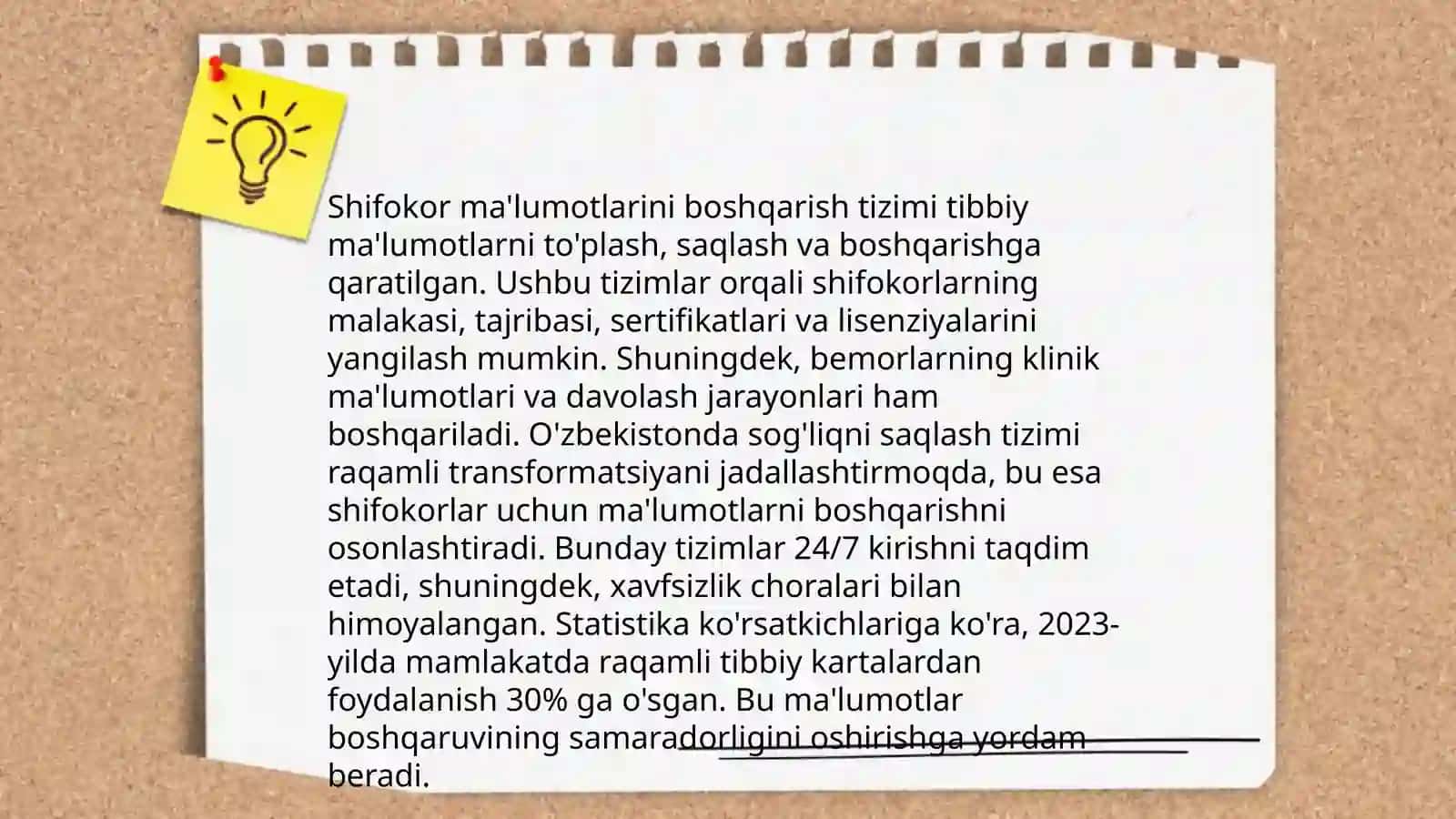 Tibbiyotda ma'lumotlar bazasi loyihalashtirish. Mutaxassis shifokorning ma'lumotlar bazasini boshqaruvchi tizimlar 4