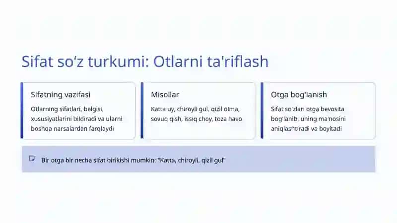 Soʻz turkumlari oʻzaro munosabati 4