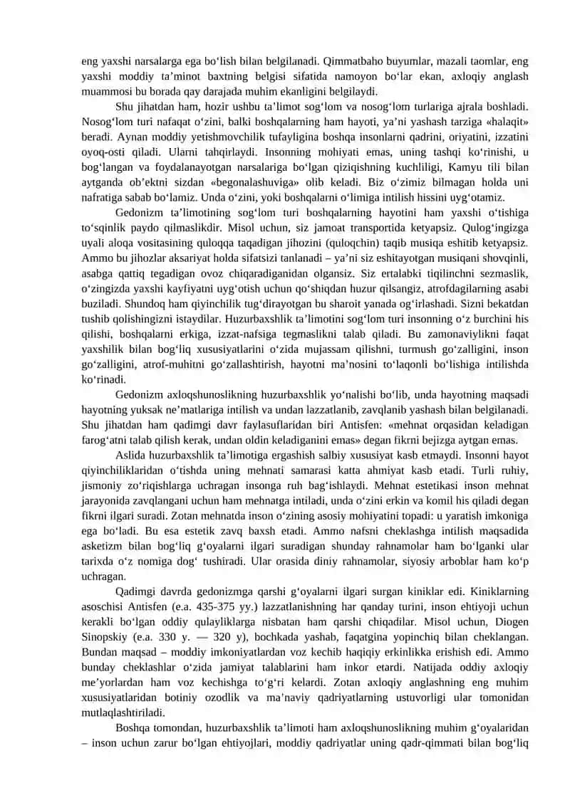 Axloqshunoslik 4