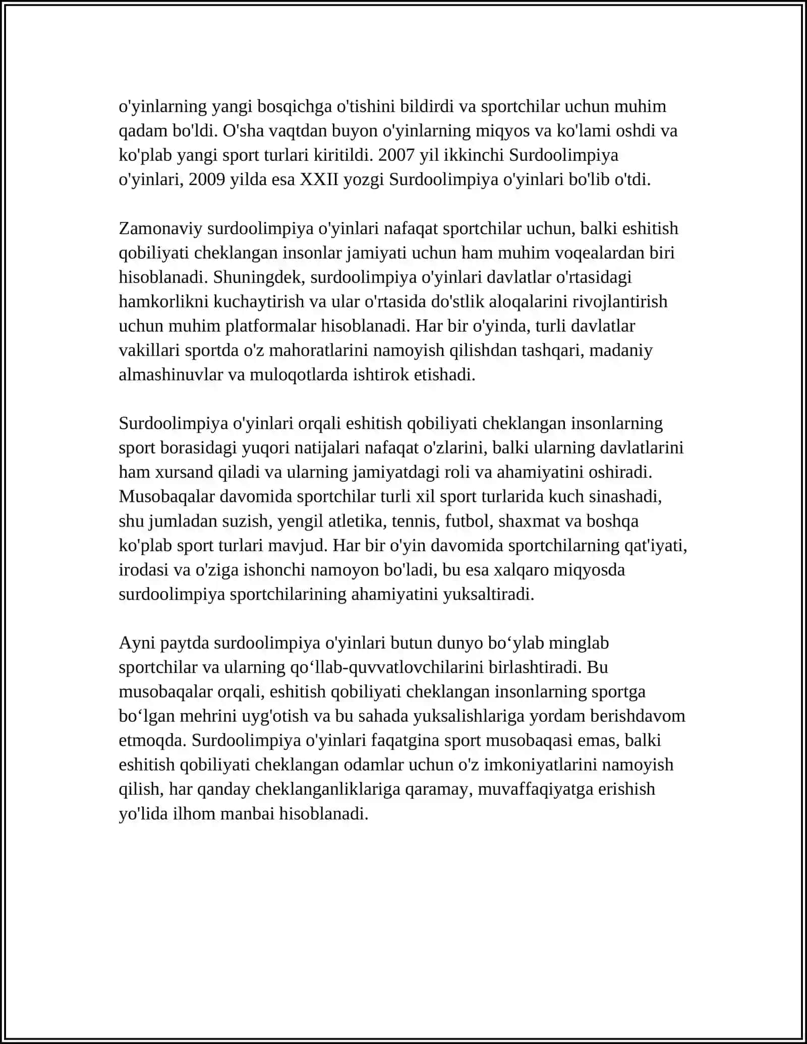 SURDOOLIMPIYADA OYINLARI 4