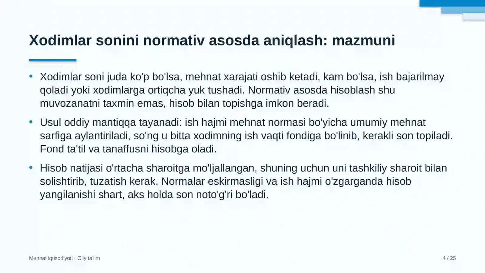 nodavlat notijorat tashkilotlarida xodimlar sonini normativ asosda aniqlash 4983 4