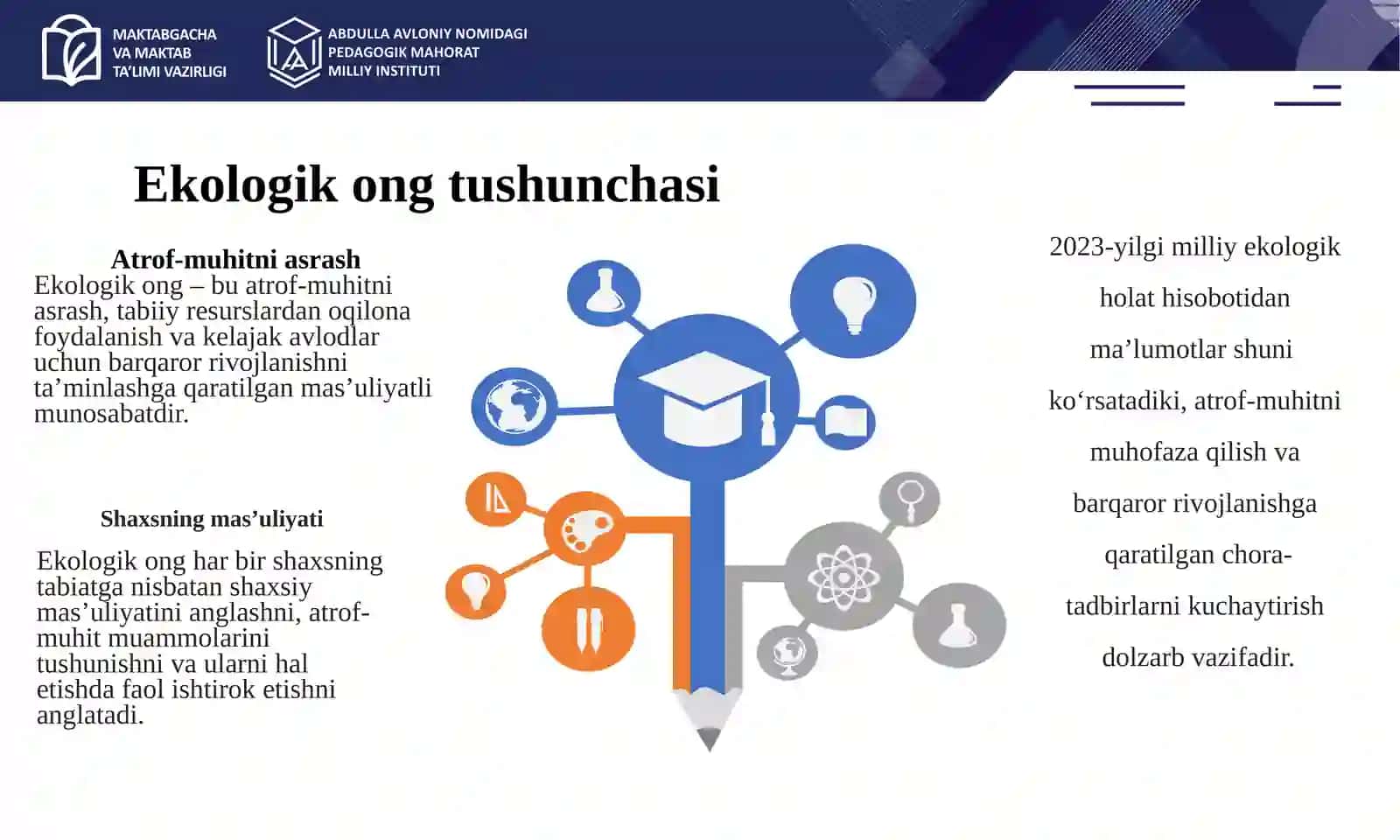 Tabiiy fan darslarida ekologik ong va barqarorlik kompetensiyalarini rivojlantirish 4
