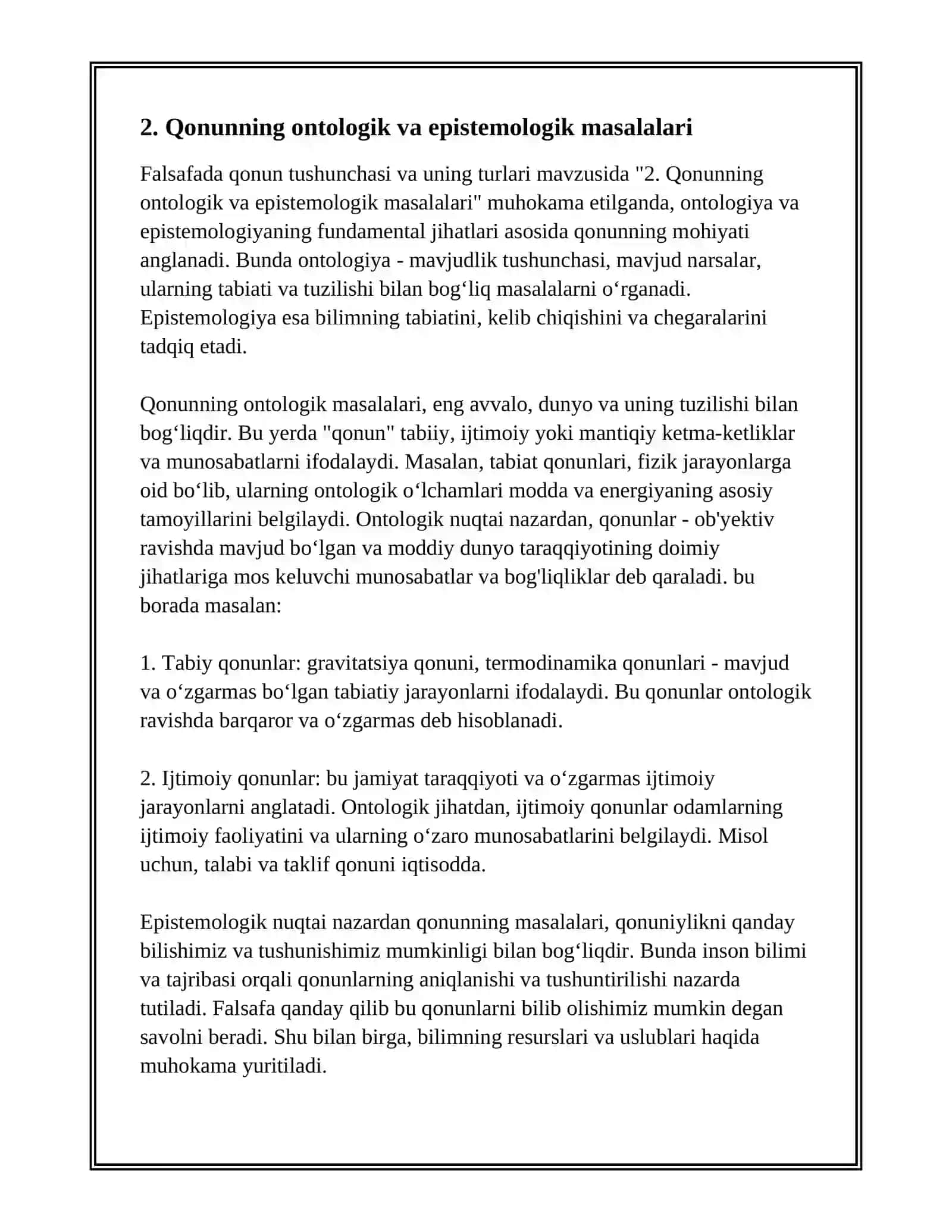 FALSAFADA QONUN TUSHUNCHASI VA UNING TURLARI 4