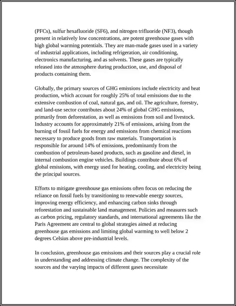 Greenhouse Gas Emissions and Sources 4
