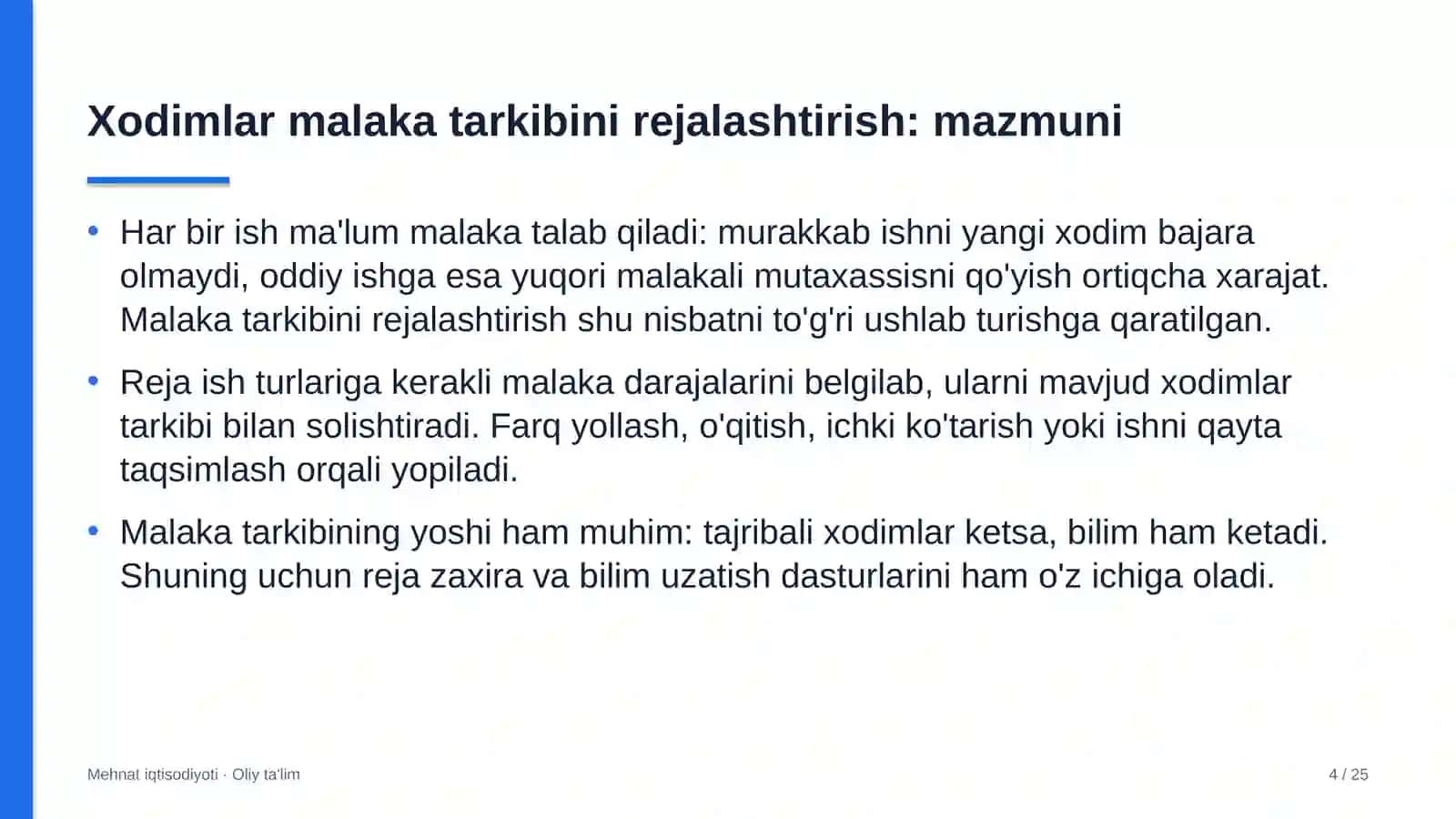 fintex kompaniyalarida xodimlar malaka tarkibini rejalashtirish 9415 4