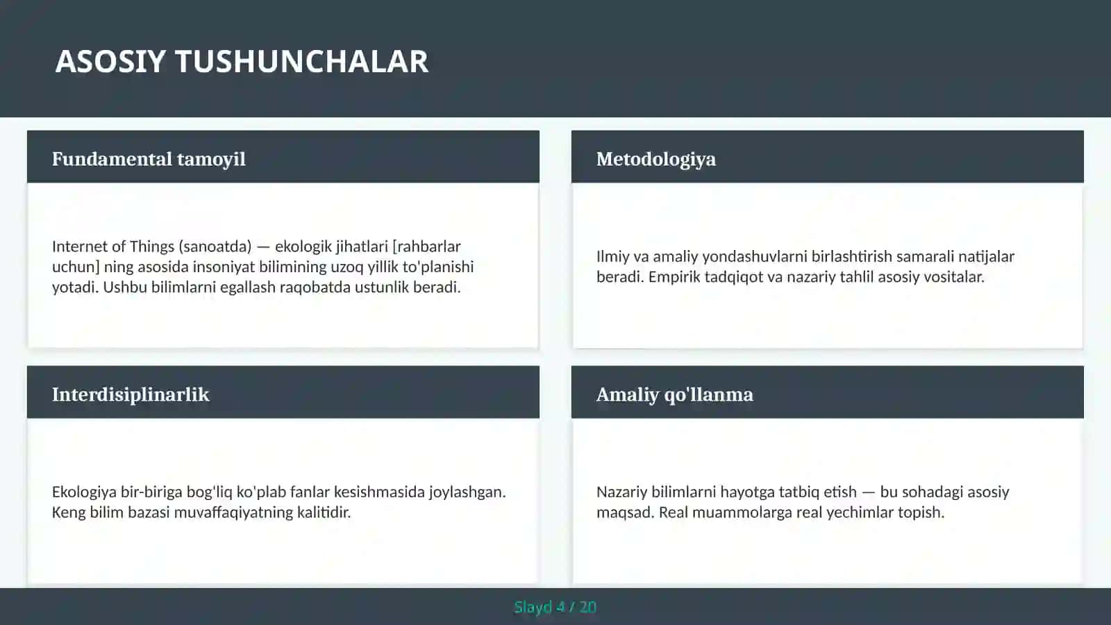 INTERNET OF THINGS (SANOATDA) — EKOLOGIK JIHATLARI [RAHBARLAR UCHUN] 4