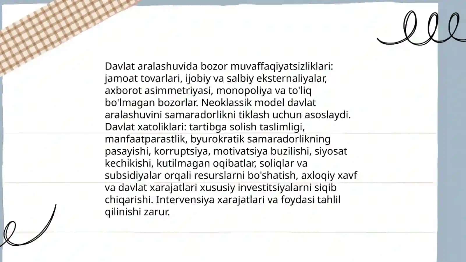 Iqtisodiy rivojlanishni davlat tomonidan tartibga solishning neoklassik modeli 4