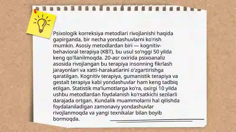 Logopsixologiya va psixologik korreksiya metodlari fanining ilmiy-nazariy asoslari 4