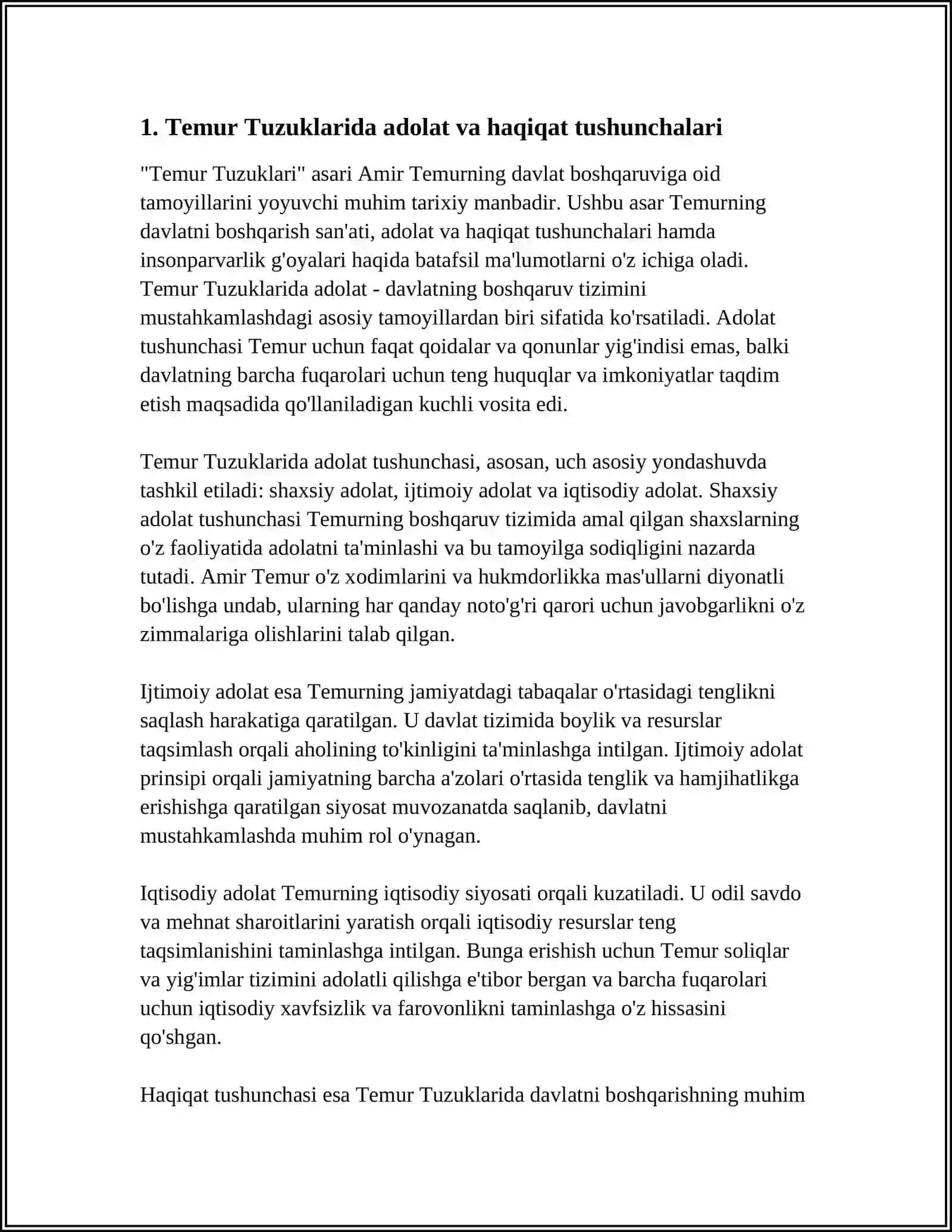 TEMUR TUZUKLARI ASARIDA DAVLATCHILIKNI BOSHQARISH TAMOYILLARI 4