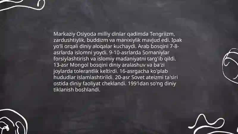 Milliy dinlar 4