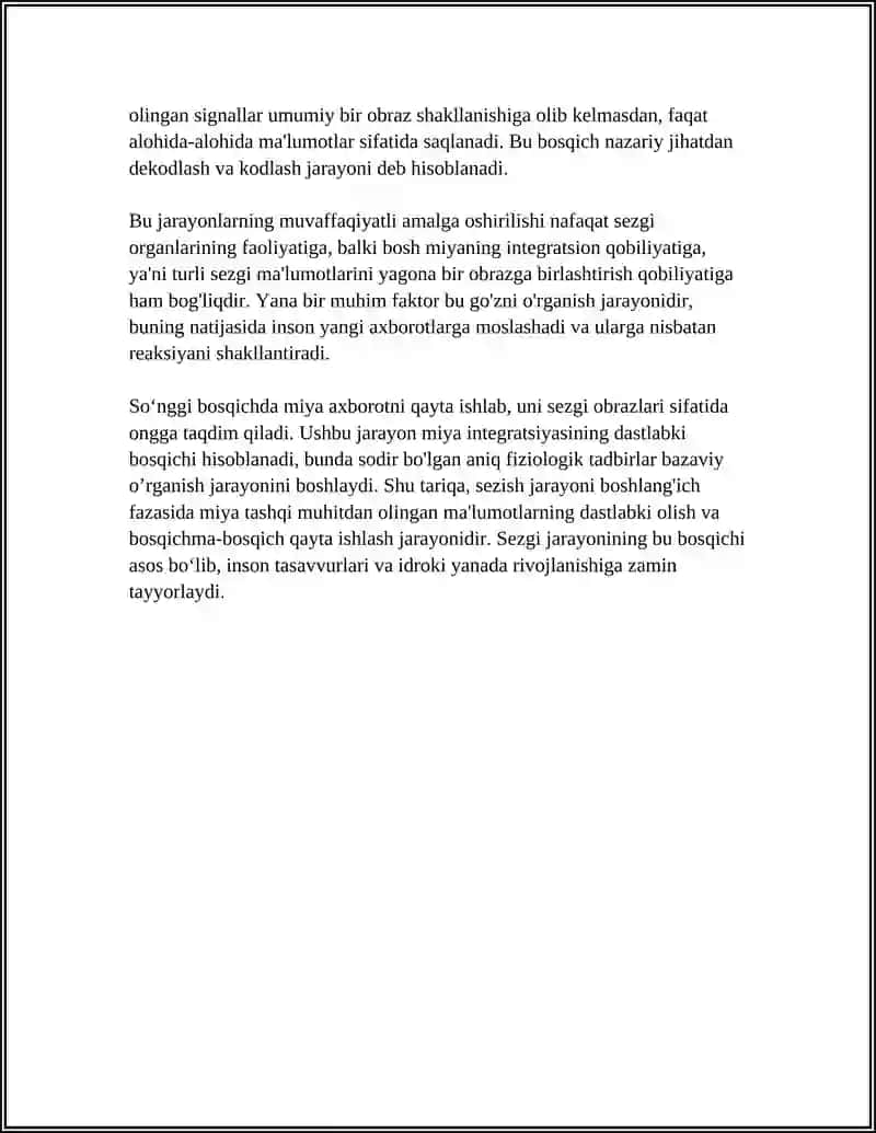 SEZISH OBRAZINING PAYDO BOʻLISH FAZALARI. OBRAZLARNI BILISH 4