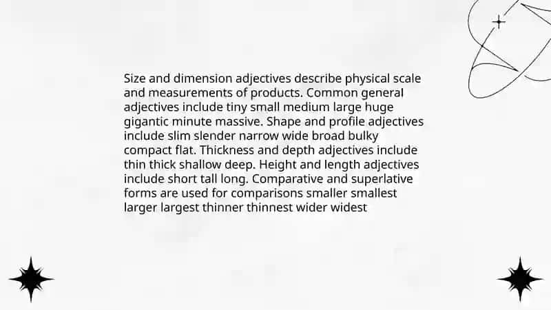 Describing products adjectives 4