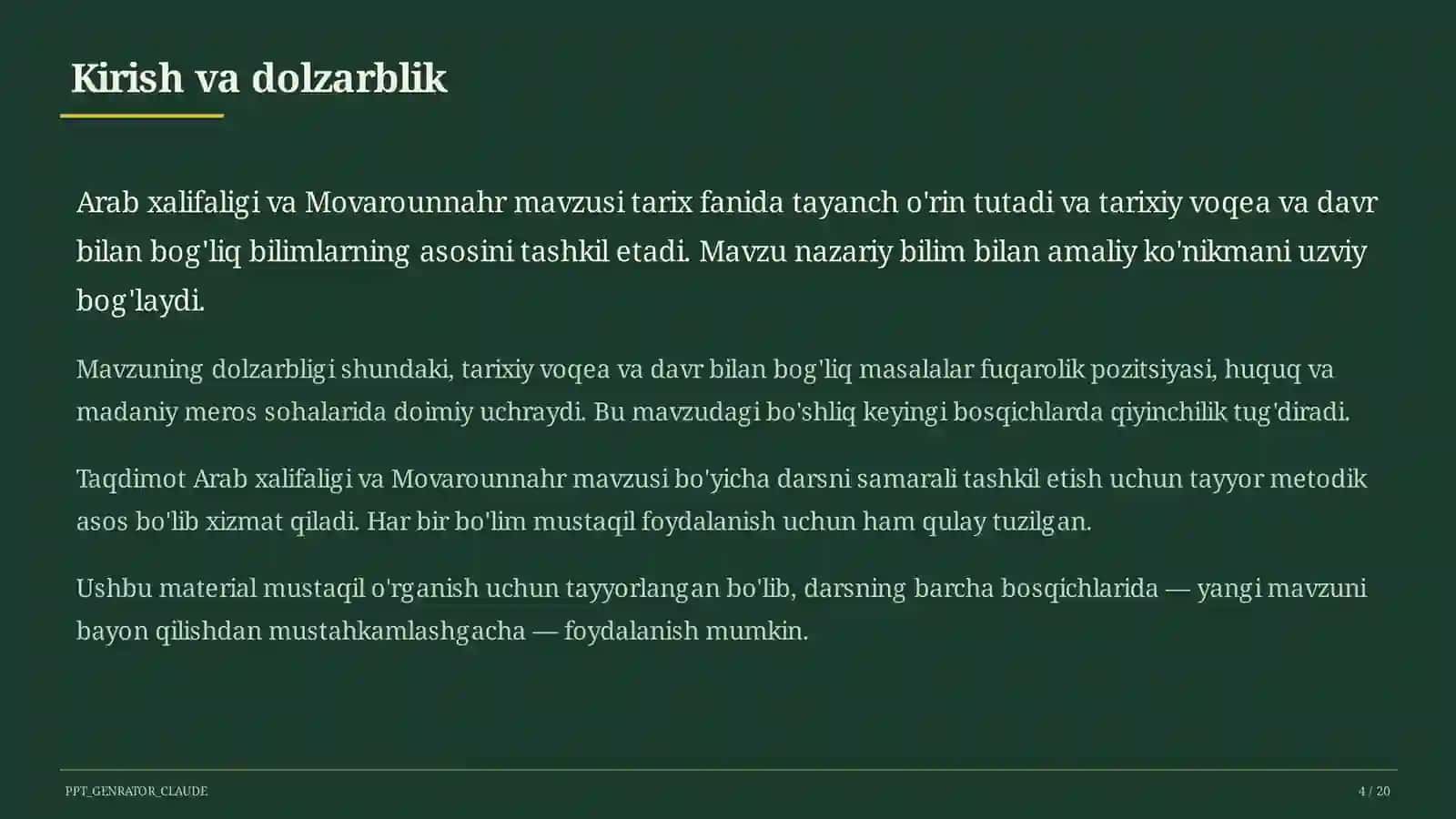 Arab xalifaligi va Movarounnahr (7-sinf) 4