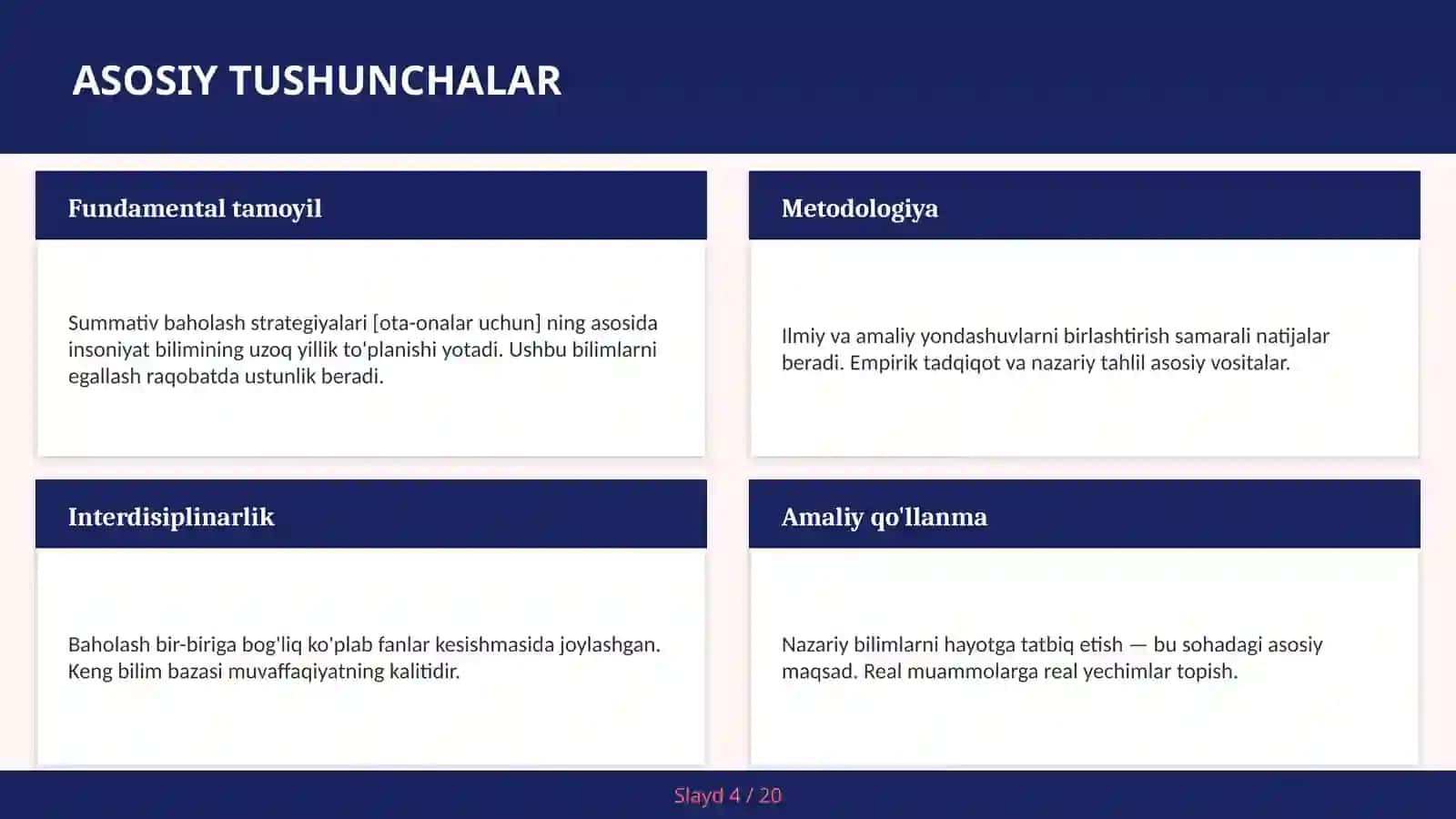 Summativ baholash strategiyalari [ota-onalar uchun] 4