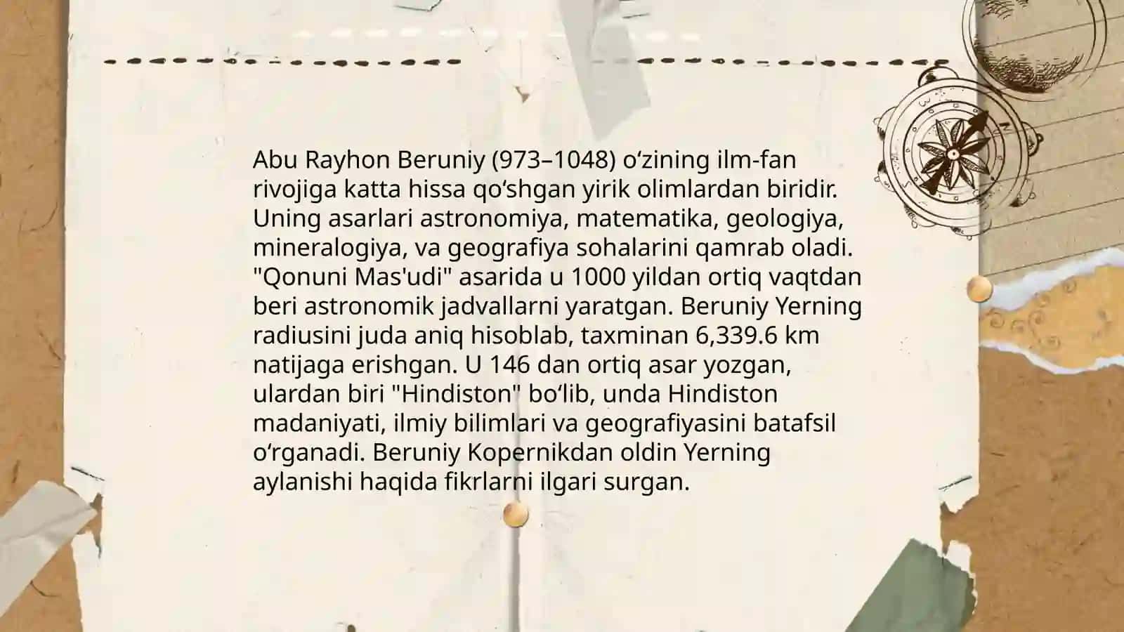 IX-XII asrlarda mamlakatimiz hududida ro‘y bergan madaniy uyg‘onish (Renessans).Buyuk allomalarning jahon sivilizatsiyasiga qo‘shgan hissasi 4