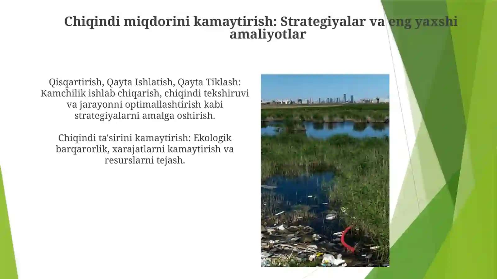 Chiqindilarning atrof-muhit va iqtisodiyotga ta'siri 4