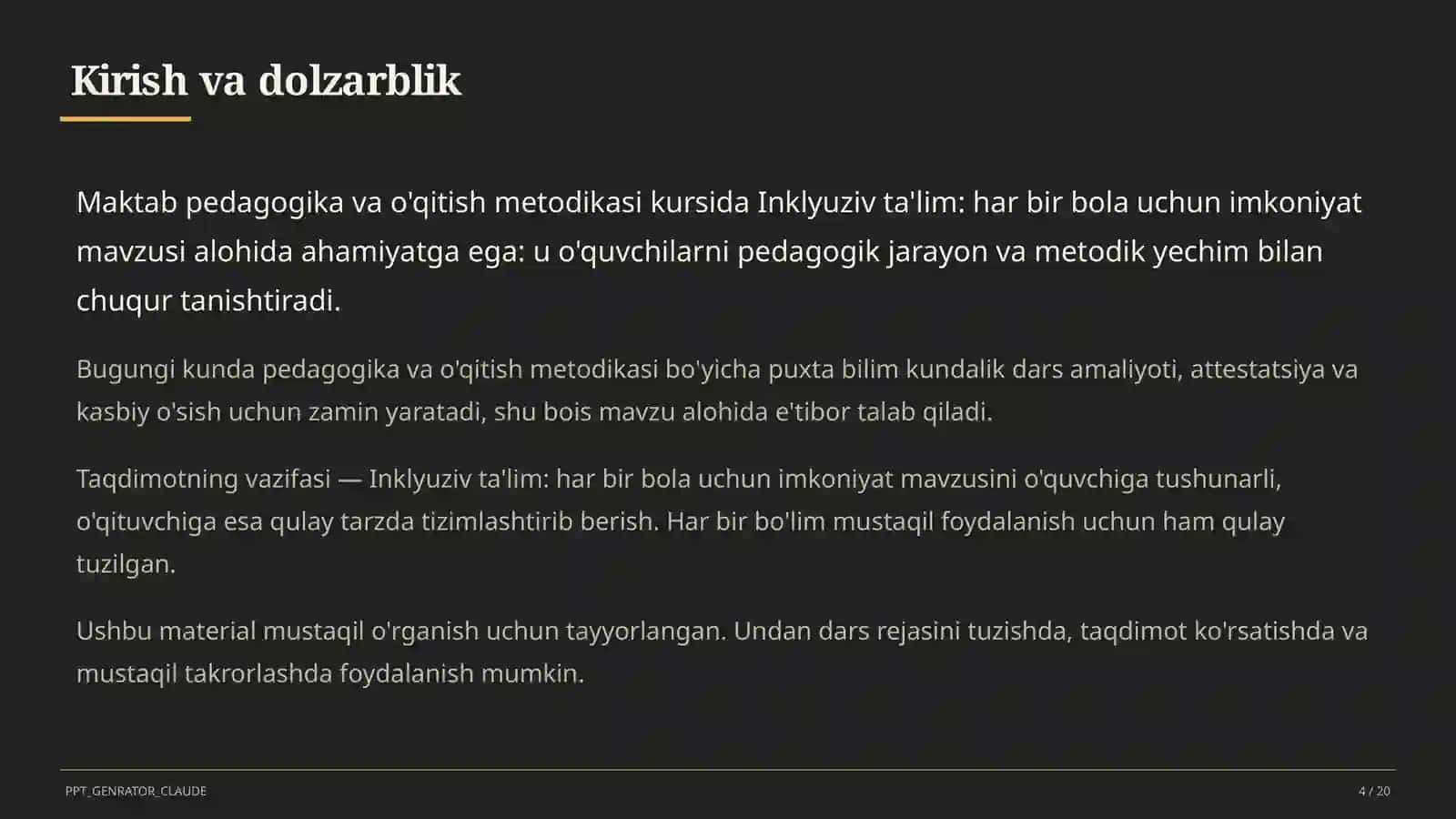 Inklyuziv ta'lim: har bir bola uchun imkoniyat 4