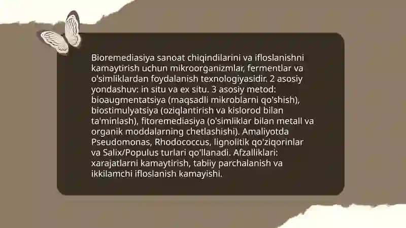 Sanoatda biotexnologiya yutuqlaridan foydalanish 4