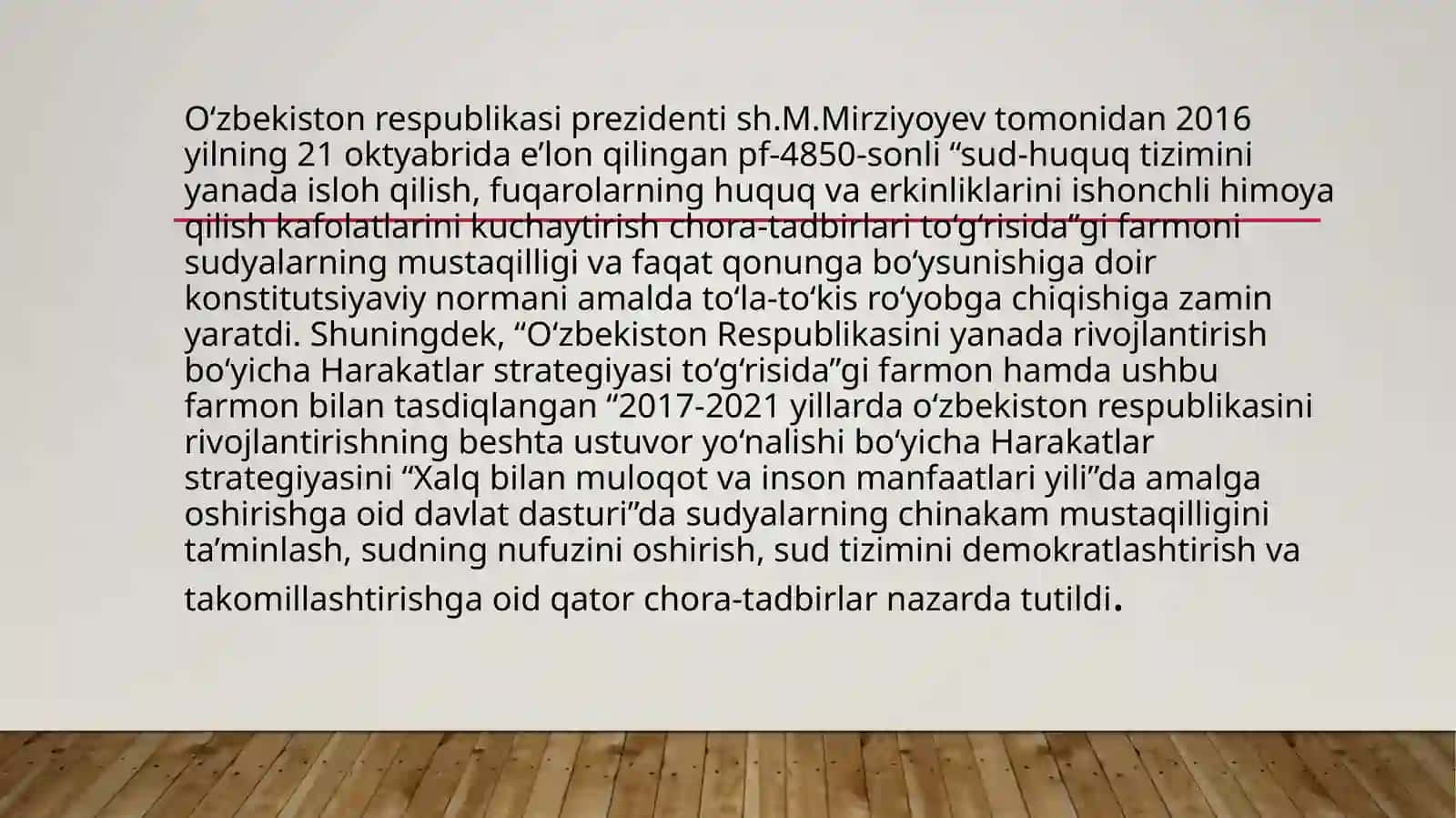Sud hokimiyatining mustaqillligi kafolatlari 4