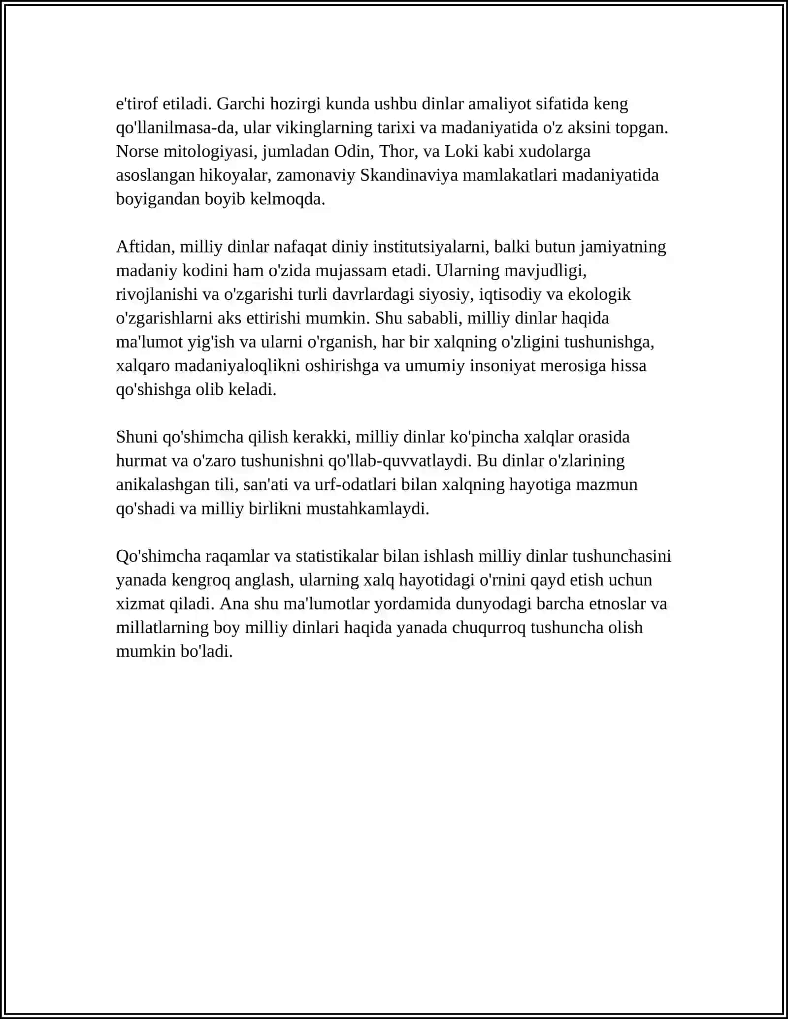 MILLIY DINLAR VA ULARNING MAZMUN MOXIYATI 4