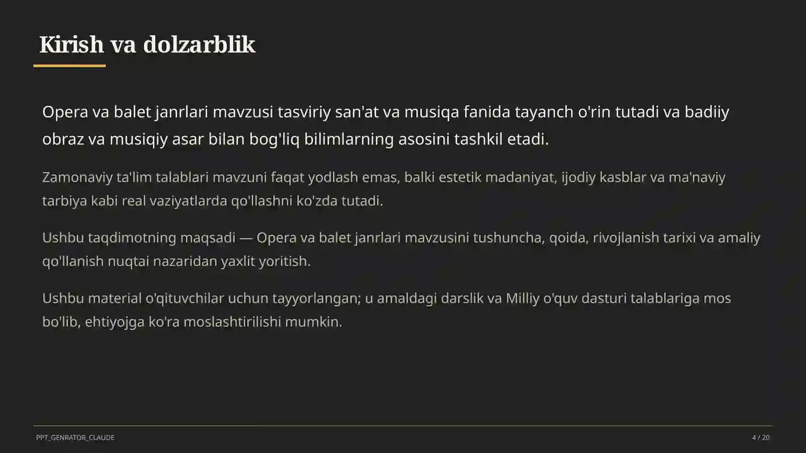 Tasviriy san'at va musiqa (1–7) — o'qituvchilar uchun 4