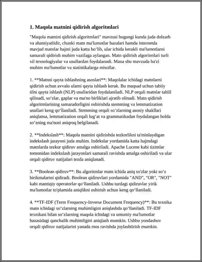 ILMIY MAQOLALAR VA AKADEMIK MALUMOTLAR BAZASIDA QIDIRUV ALGORITMLARI 4