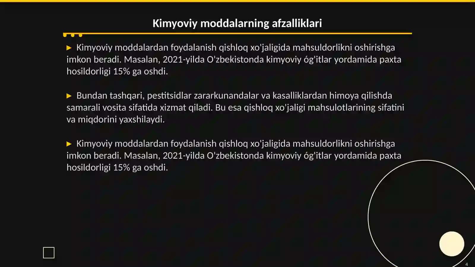 Kimyoviy óg'itlar va pestitsidlar: asosiy tushunchalar 4