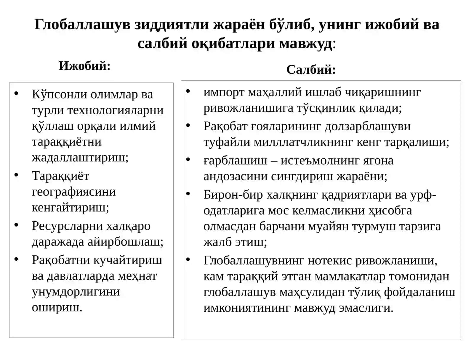 Глобал иқтисодиётда ғолиблар ва мағлублар 4