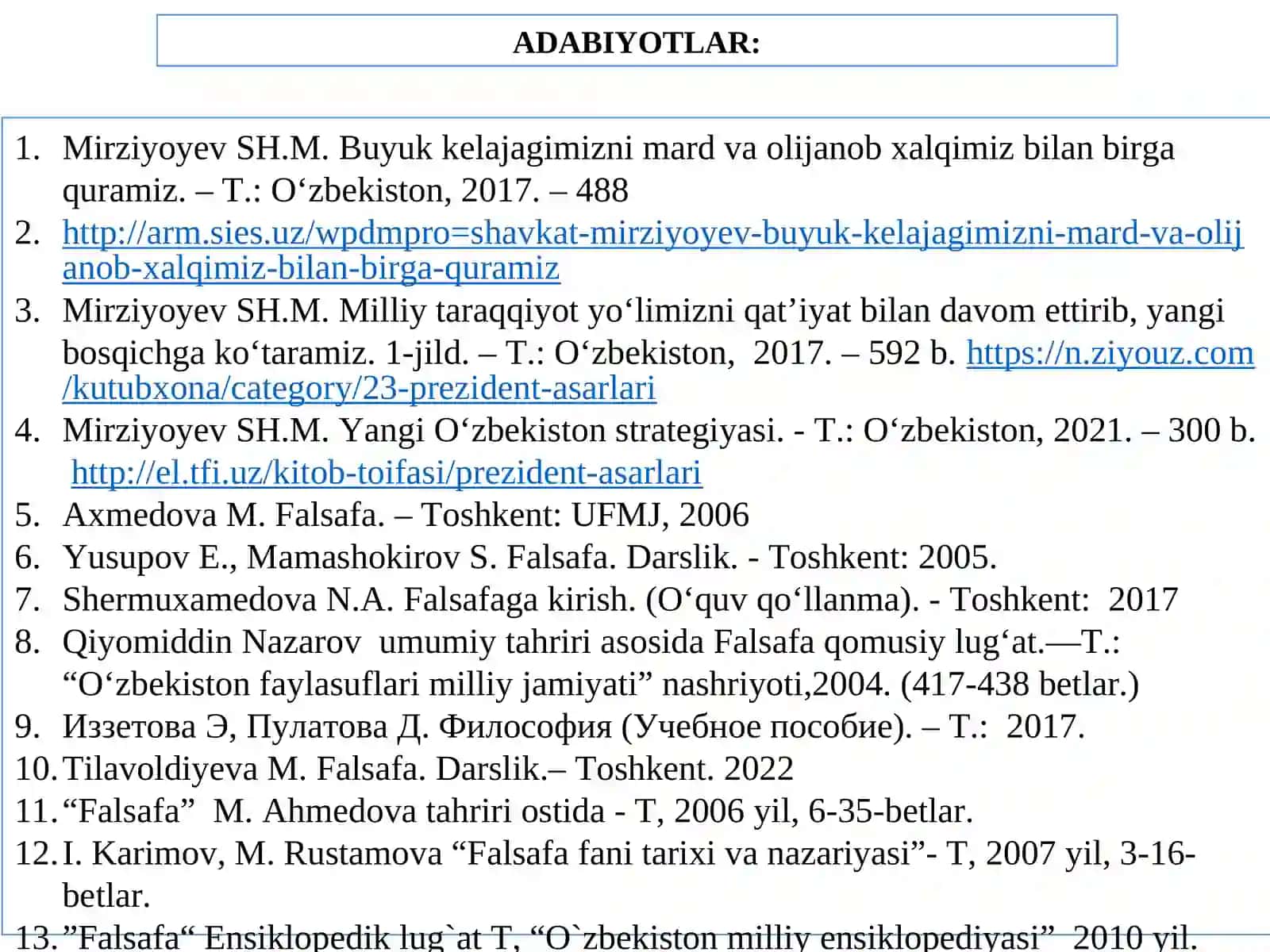 Rivojlanish falsafasi 4