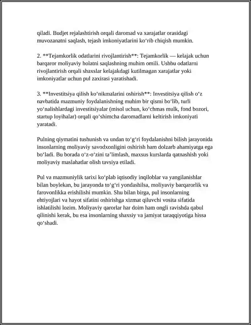 MONIYLIK VA MAZDAKIYLIK REFERAT 4