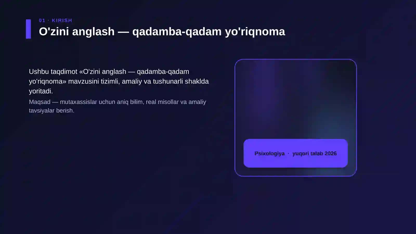 O'zini anglash — qadamba-qadam yo'riqnoma 4