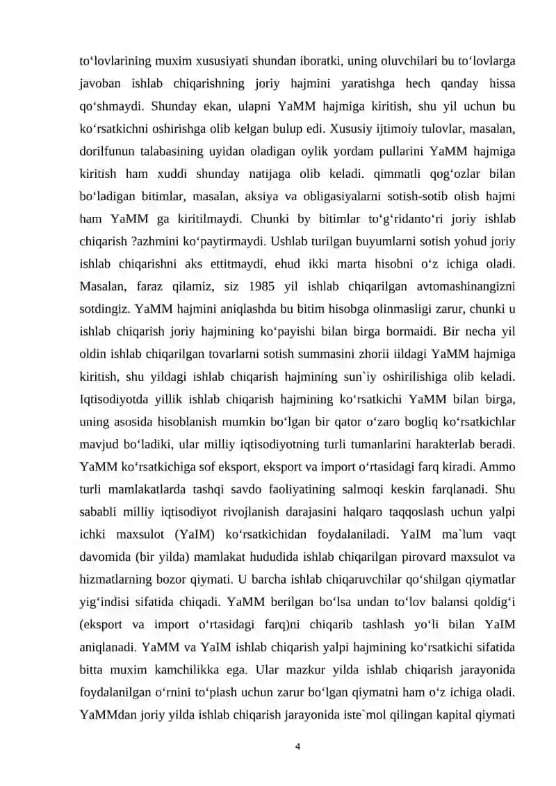 O'ZBEKISTON RESPUBLIKASI IQTISODIY POTENSIAL VA UNING UNSURLARI 4
