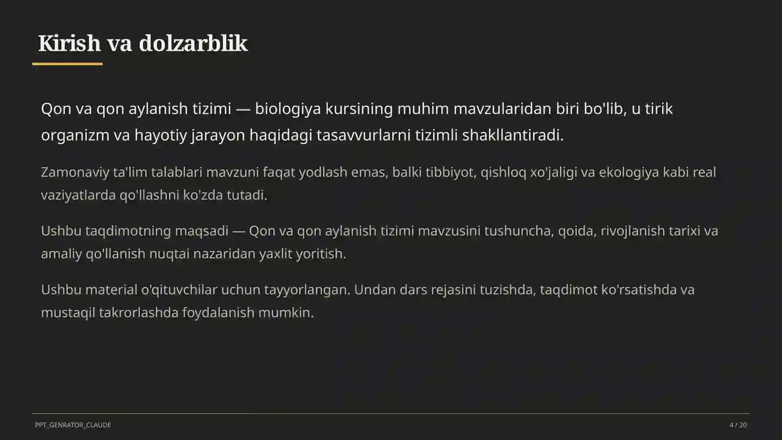 Qon va qon aylanish tizimi (8-sinf) 4