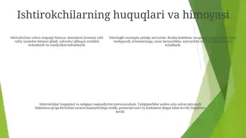 Psixologik Treningda Asosiy Ahloqiy Muammolar 4