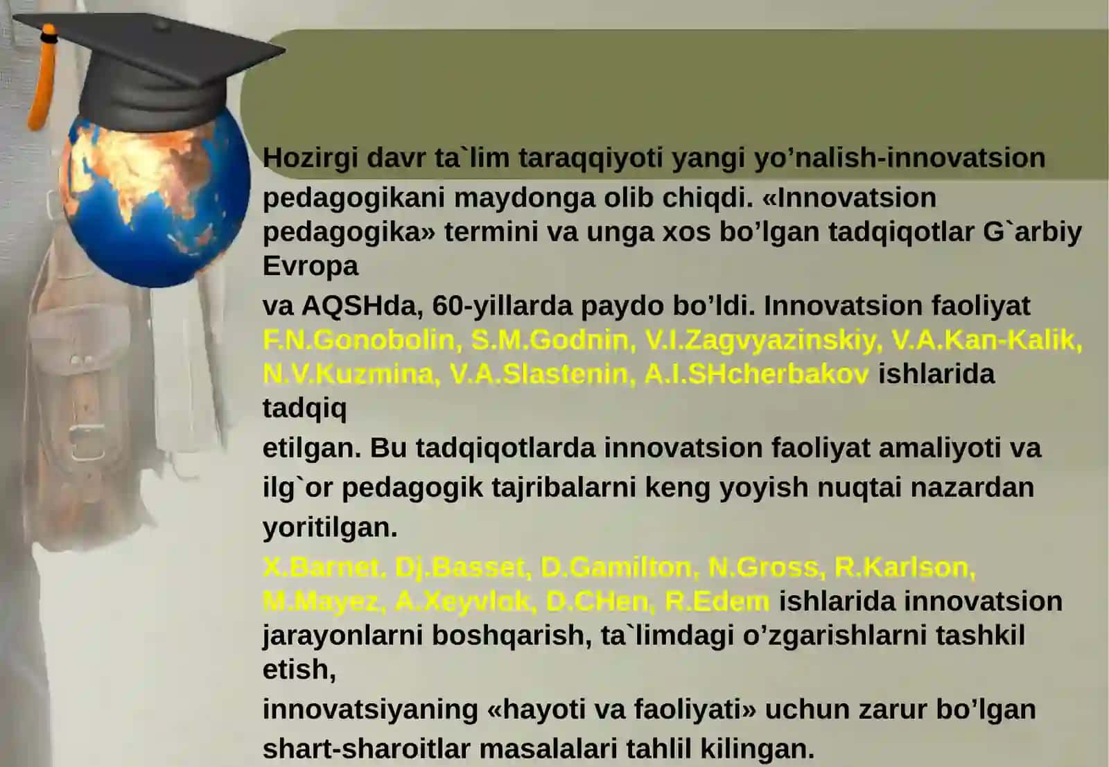 PEDAGOGIK  AMALIYOTDA  INNOVATSION  TEXNOLOGIYALARNI  QO’LLASH 4