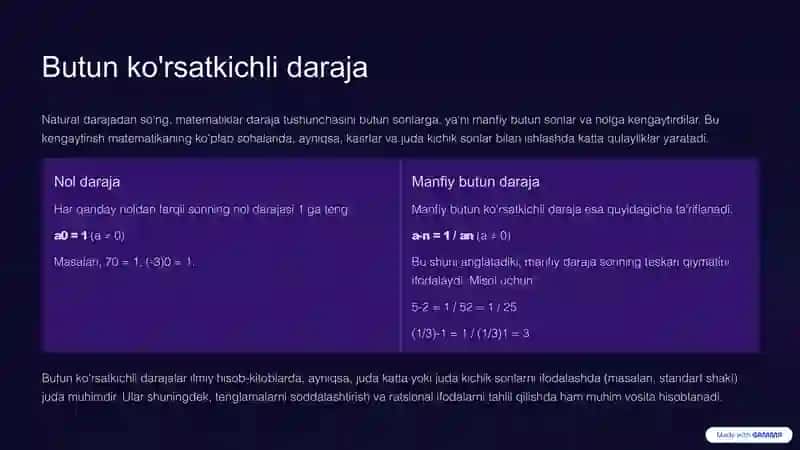daraja va uning hosilalari 4